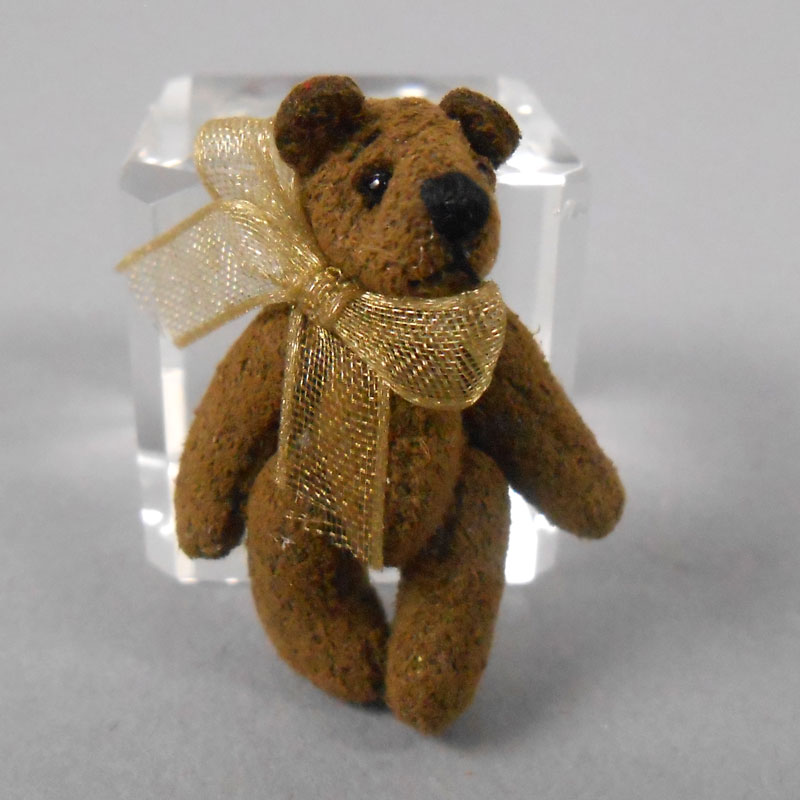 Rodeo Brown Micro Mini Suede Bear